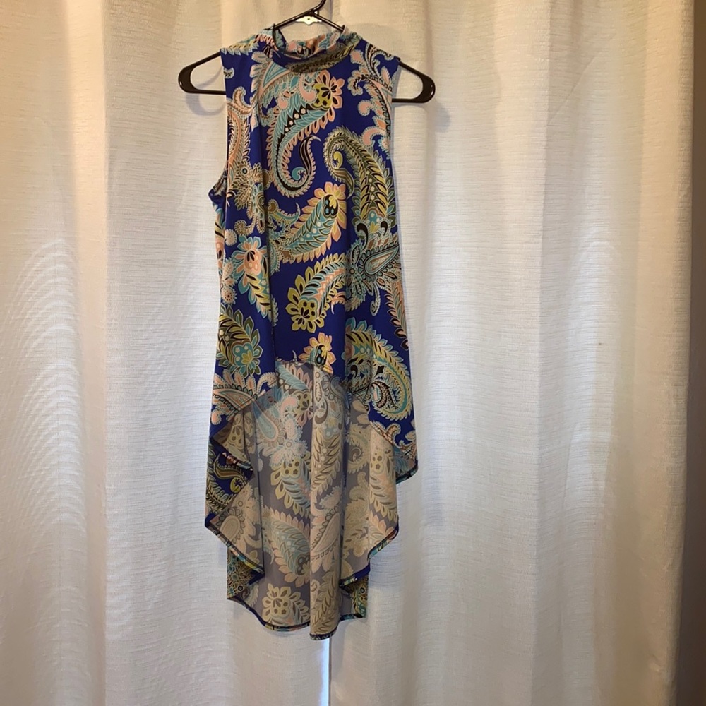 High Low sleeveless Top